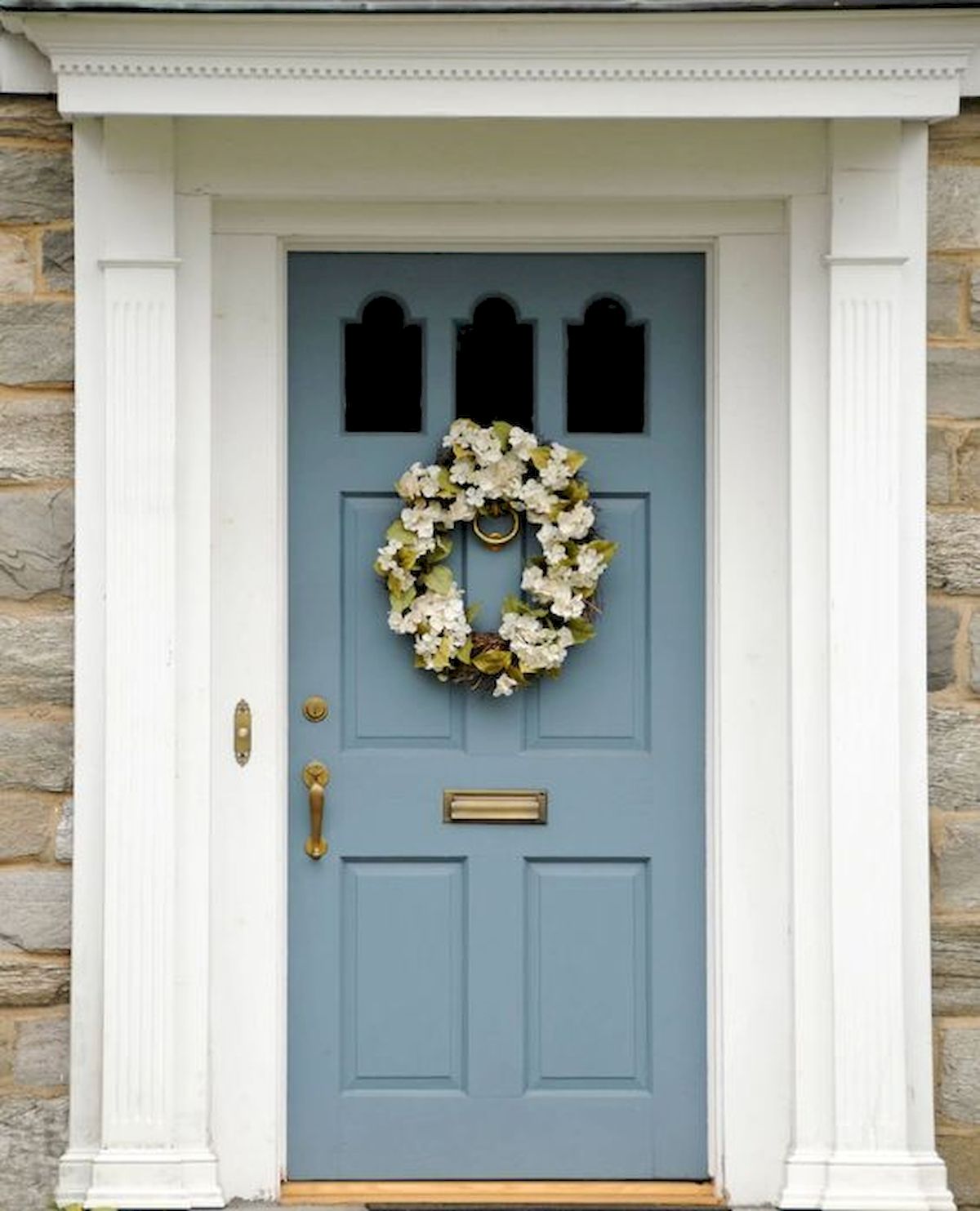 90 Awesome Front Door Colors and Design Ideas (29)