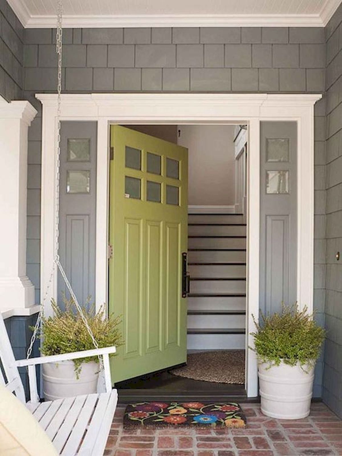 90 Awesome Front Door Colors and Design Ideas (45)