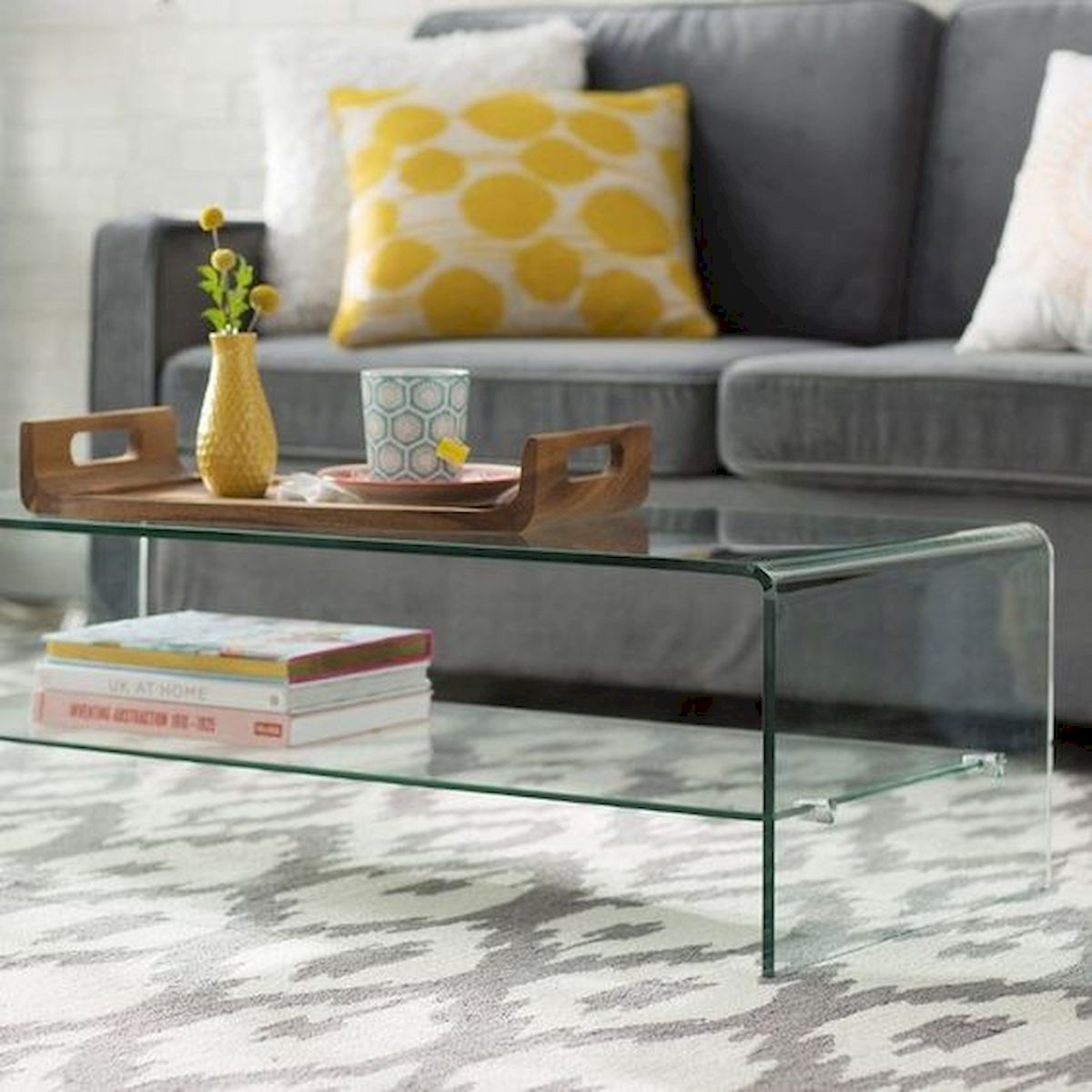 40 Awesome Modern Glass Coffee Table Design Ideas For Your Living Room (6)