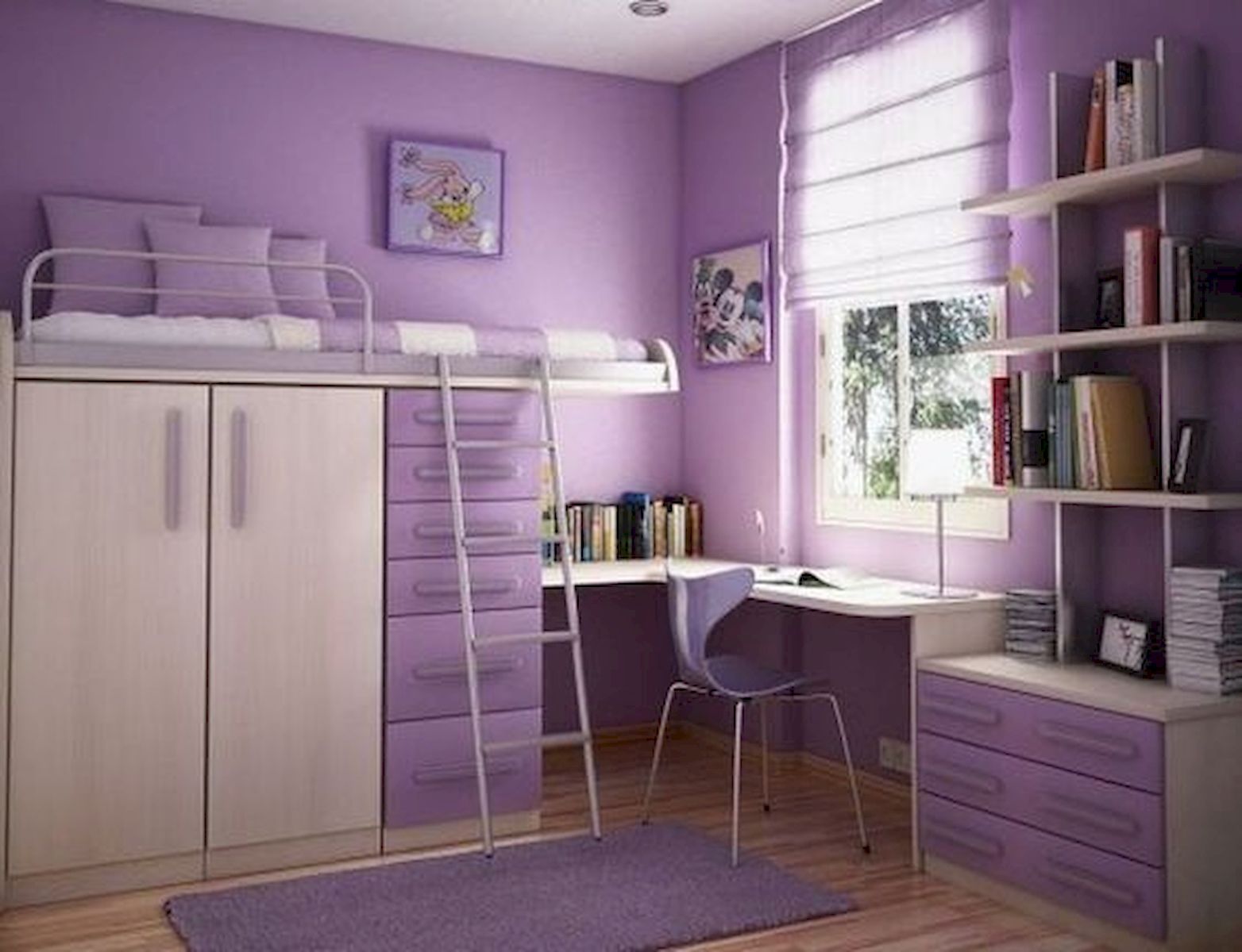 40 Cute Small Bedroom Design And Decor Ideas For Teenage Girl (7)