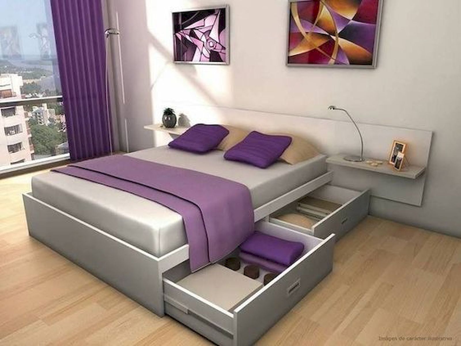 60 Brilliant Space Saving Ideas For Small Bedroom (30)