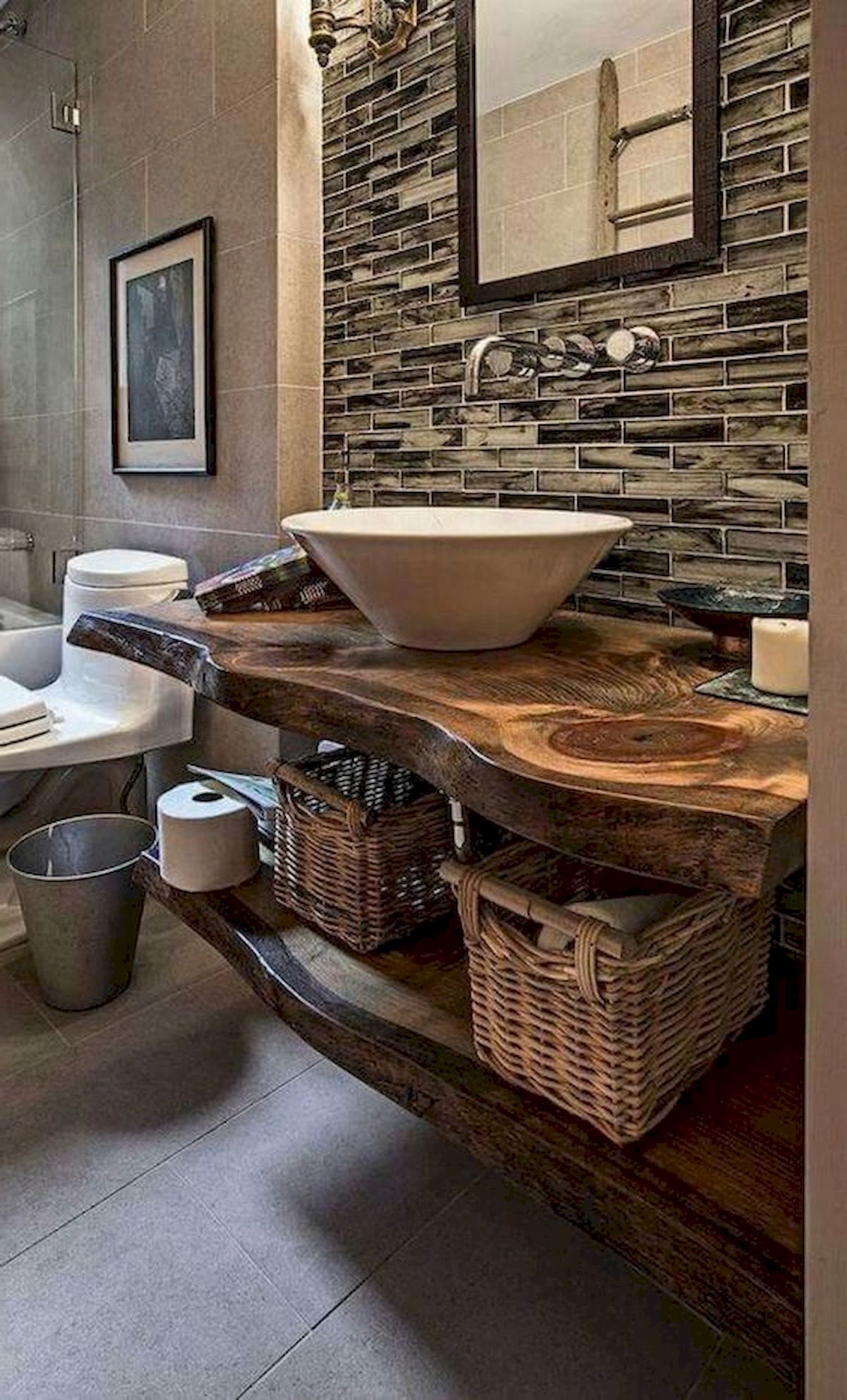 50 Awesome Modern Farmhouse Bathroom Remodel Ideas (43)
