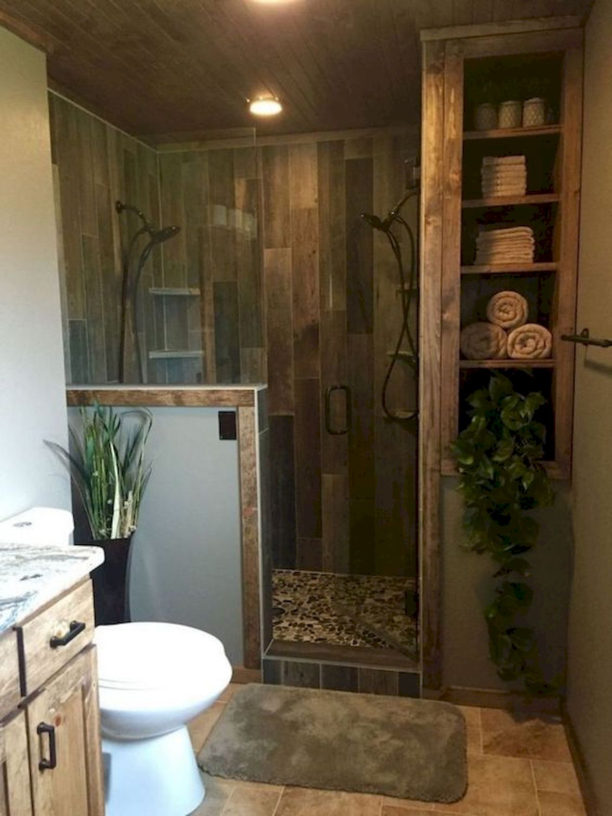 50 Awesome Modern Farmhouse Bathroom Remodel Ideas (6)
