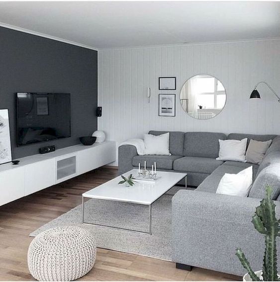 40 Beautiful Minimalist Living Room Decoration Ideas For Your Apartment (23)