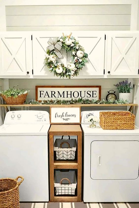 20 Best Farmhouse Laundry Room Decor Ideas (4)