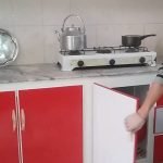 Cool Modular Kitchen Design Red And White