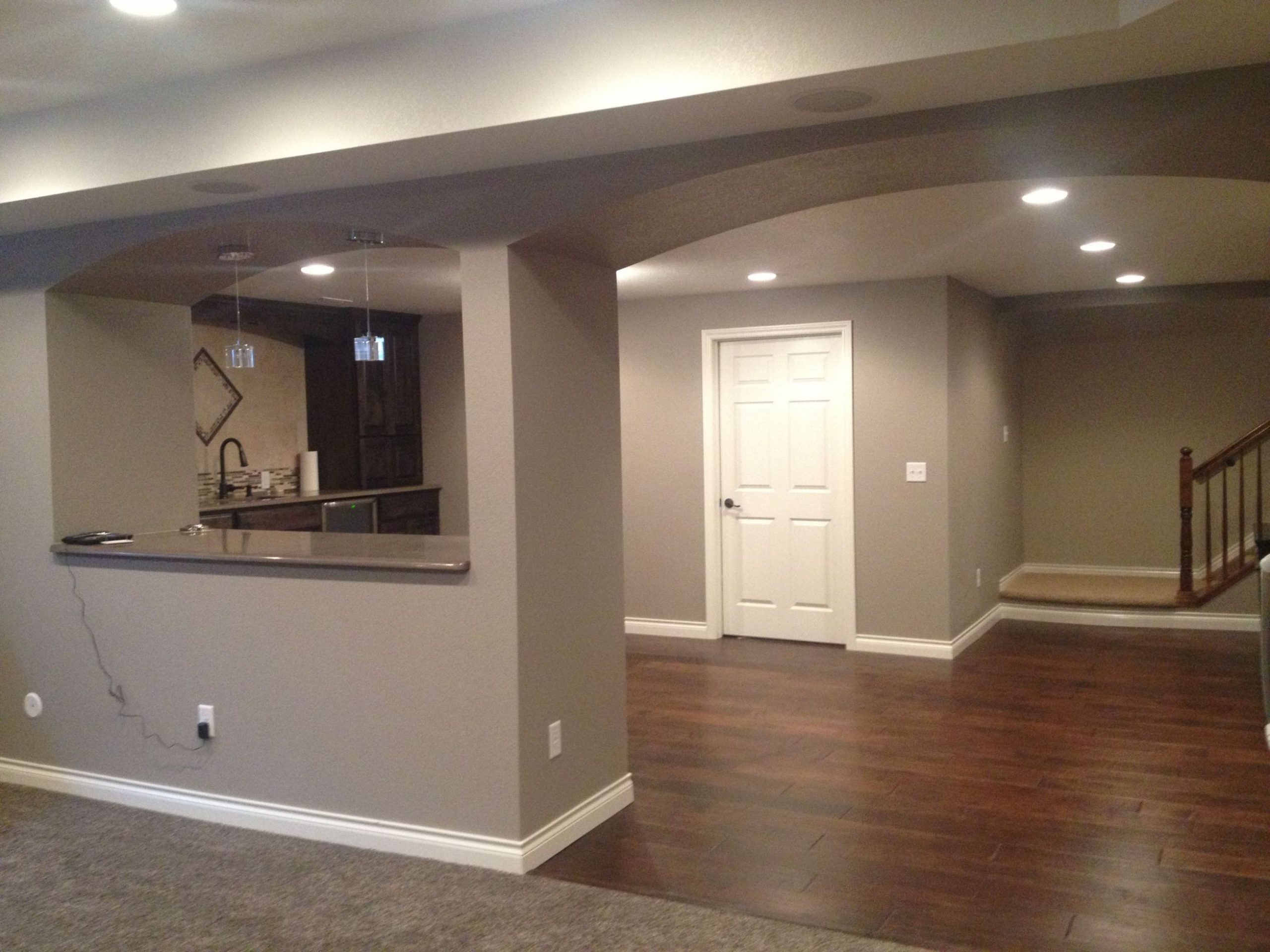 Cool  Basement Floor And Wall Color Ideas
